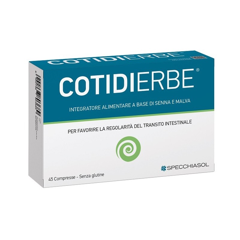 Specchiasol Cotidierbe Favorisce Il Transito Intestinale 45 Compresse - Integratori per regolarità intestinale e stitichezza ...