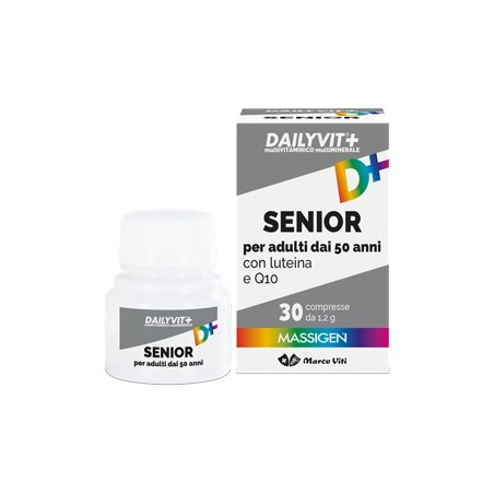 Marco Viti Farmaceutici Dailyvit+ Senior Multivitaminico E Multiminerale 30 Compresse Marco Viti - 1 Marco Viti Farmaceutici Dailyvit+ Senior Multivitaminico E Multiminerale 30 Compresse Marco Viti - 1