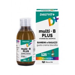 Marco Viti Farmaceutici Dailyvit+ Multi B Plus Vitamine Del Gruppo B Per Bambini E Ragazzi Gusto Crema Biscotto 125 Ml - Vita...