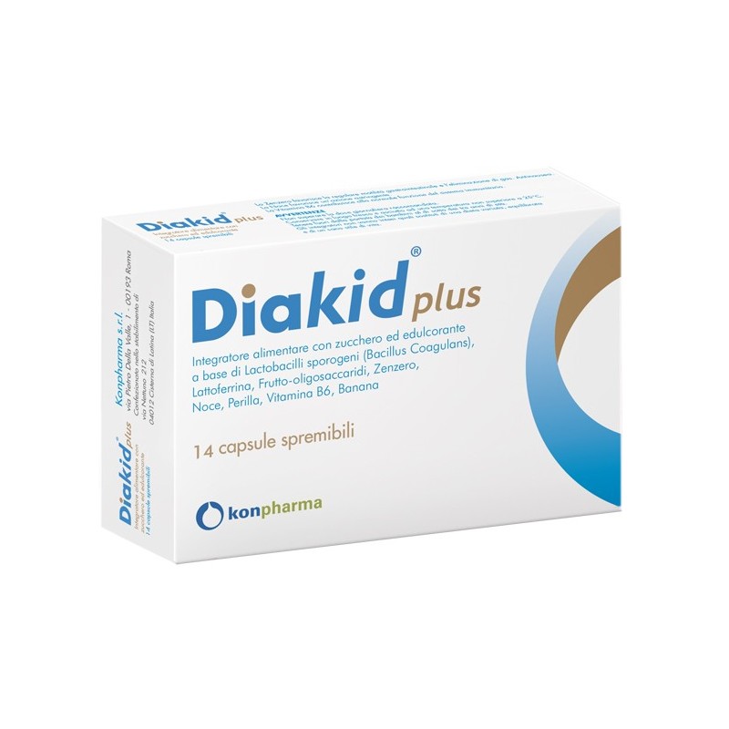 Konpharma Diakid Plus 14 Capsule Spremibili - Integratori di fermenti lattici - 939469882 - Konpharma - € 14,87