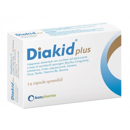 Konpharma Diakid Plus 14 Capsule Spremibili - Integratori di fermenti lattici - 939469882 - Konpharma - € 14,87