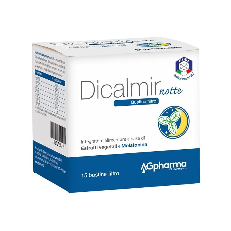 Ag Pharma Dicalmir Notte 15 Filtri - Integratori per umore, anti stress e sonno - 939695627 - Ag Pharma - € 9,89