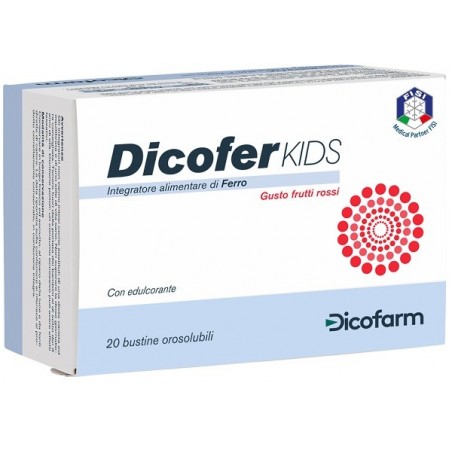 Dicofarm Dicofer Kids 20 Bustine Orosolubili - Vitamine e sali minerali - 939065203 - Dicofarm - € 15,80