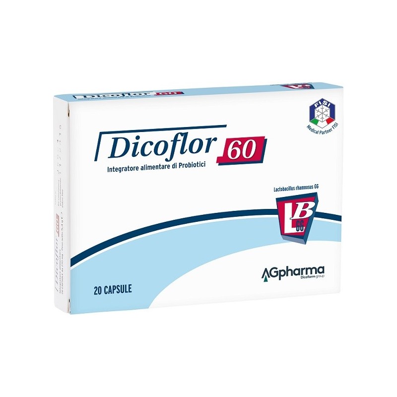 Dicoflor 60 Integratore di Probiotici Per Equilibrio Intestinale 20 Capsule - Integratori di fermenti lattici - 904713981 - D...