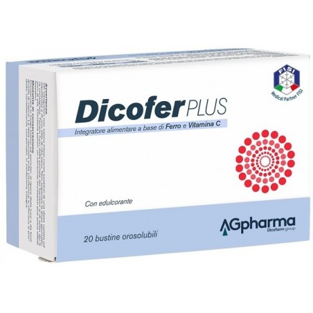 Ag Pharma Dicofer Plus 20 Bustine - Vitamine e sali minerali - 938972650 - Ag Pharma - € 18,61