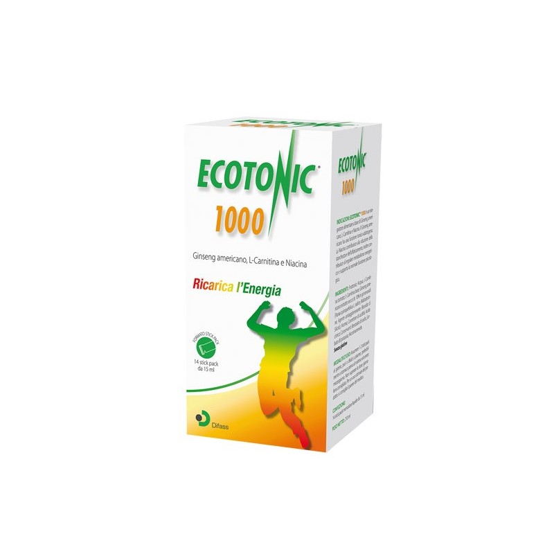 Difass International Ecotonic 1000 14 Stick Pack 15 Ml - Vitamine e sali minerali - 978507224 - Difass International - € 25,44