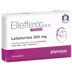 AG Pharma Elleffe 100 Plus Lattoferrina 200mg - 20 Compresse - Integratori di lattoferrina - 931005957 - Ag Pharma - € 19,88