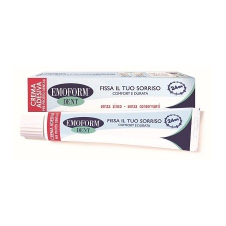 Polifarma Benessere Emoform Dent Crema Adesiva Per Protesi Dentale 45 G - Prodotti per dentiere ed apparecchi ortodontici - 9...