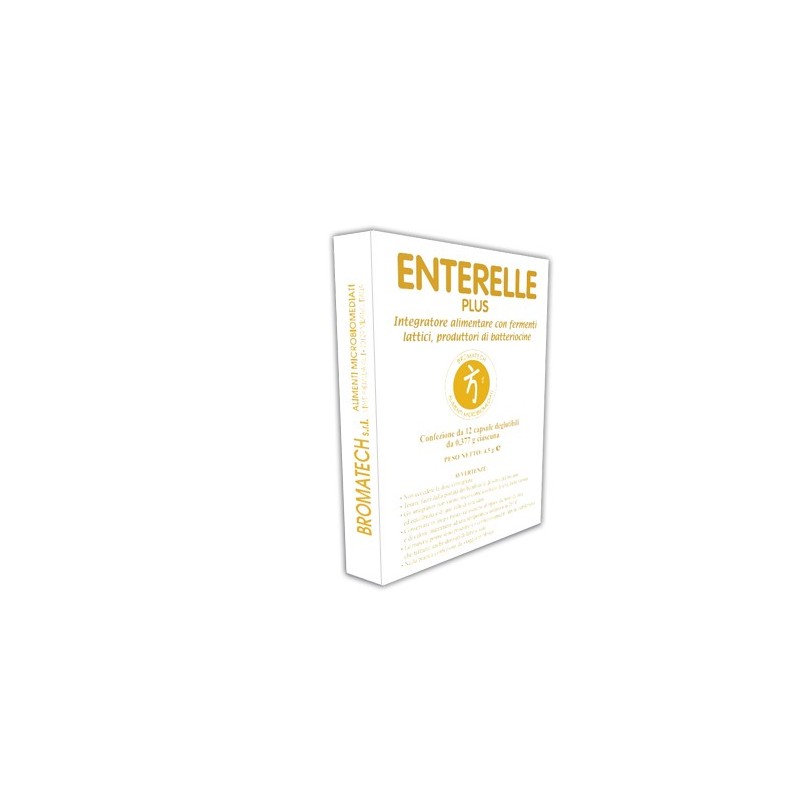 Bromatech Enterelle Plus 12 Capsule - Integratori di fermenti lattici - 974373146 - Bromatech - € 8,17