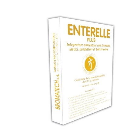 Bromatech Enterelle Plus 12 Capsule - Integratori di fermenti lattici - 974373146 - Bromatech - € 8,22
