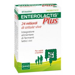 Enterolactis Plus Fermenti Lattici Probiotici In Polvere 10 Bustine - Fermenti lattici - 902557812 - Enterolactis - € 17,90