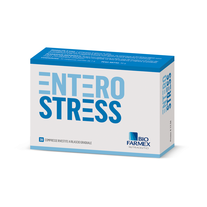 Biofarmex Enterostress 20 Compresse - Integratori per regolarità intestinale e stitichezza - 974996492 - Biofarmex - € 17,56
