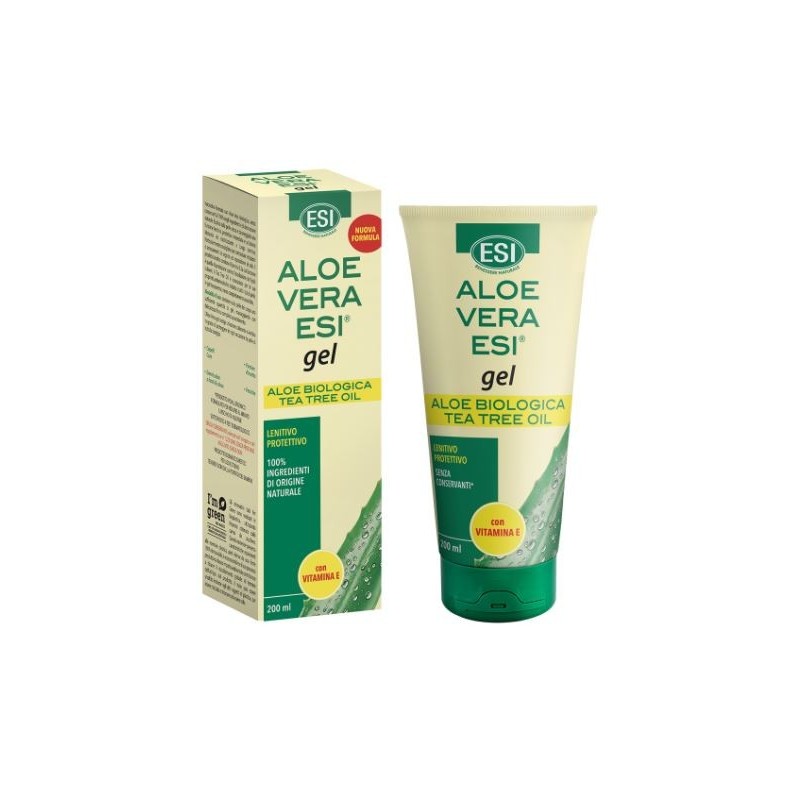 Esi Aloe Vera Gel Idratante Con Vitamina E e Tea Tree Oil 200 Ml - Trattamenti idratanti e nutrienti per il corpo - 982612234...