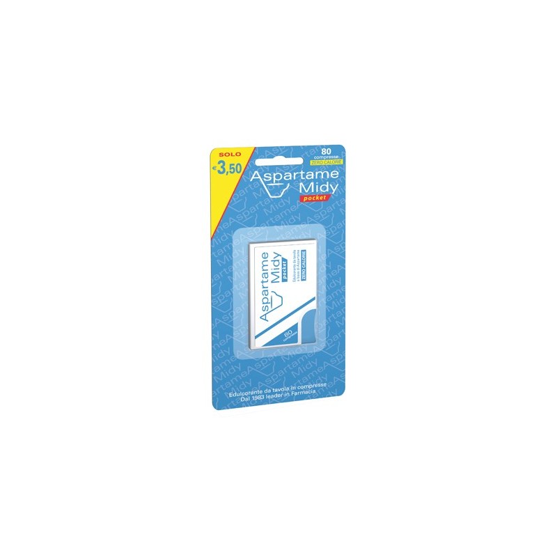 Esi Aspartame Midy Pocket 80 Compresse - Dolcificanti ed edulcoranti - 975706298 - Esi - € 2,84