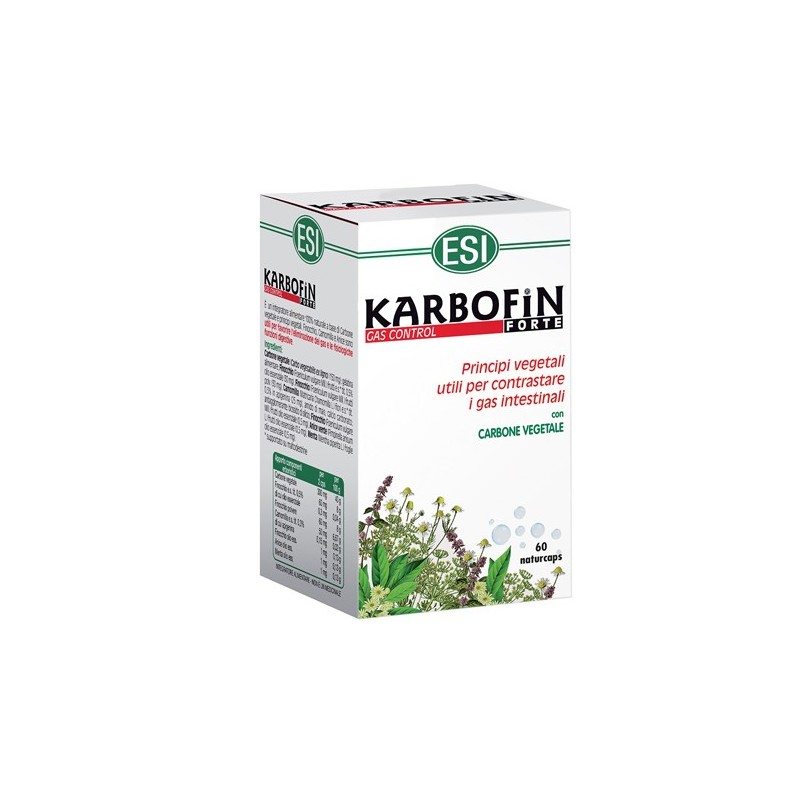 Esi Karbofin Forte Integratore Per Funzione Digestiva 60 Capsule - Integratori per apparato digerente - 938995040 - Esi - € 1...