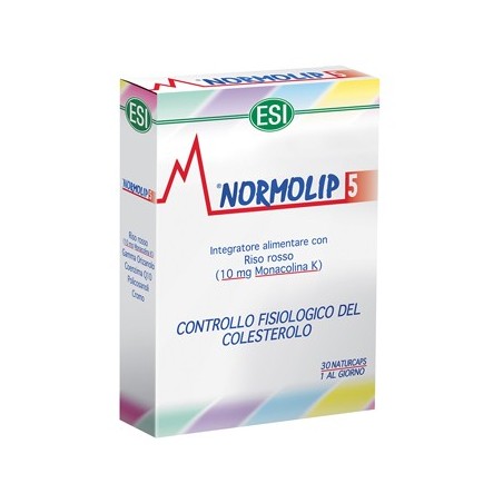 Esi Normolip 5 Integraore Per Il Colesterolo 30 Capsule - Integratori per il cuore e colesterolo - 923811741 - Esi - € 14,52