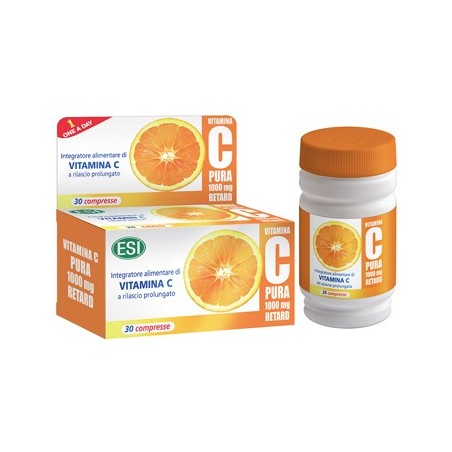 Esi Vitamina C Pura 1000 Mg Retard 30 Compresse - Vitamine e sali minerali - 927291260 - Esi - € 7,09