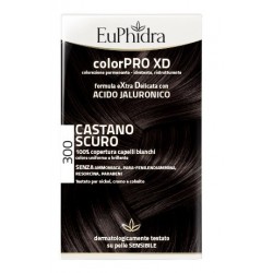 Zeta Farmaceutici Euphidra Colorpro Xd 300 Castano Scuro Gel Colorante Capelli In Flacone + Attivante + Balsamo + Guanti - Ti...