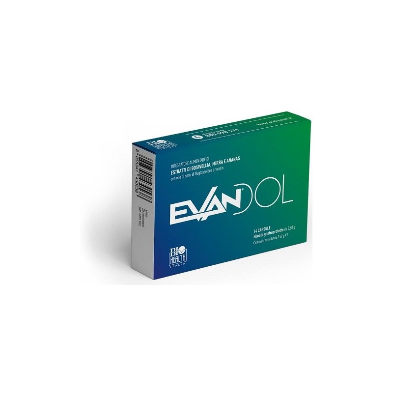 Biohealth Italia Evandol 14 Capsule - Integratori drenanti e pancia piatta - 939318489 - Biohealth Italia - € 20,29