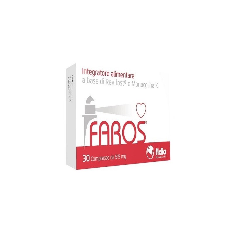 Fidia Farmaceutici Faros 30 Compresse 515 Mg - Integratori per il cuore e colesterolo - 972508232 - Fidia Farmaceutici - € 27,00