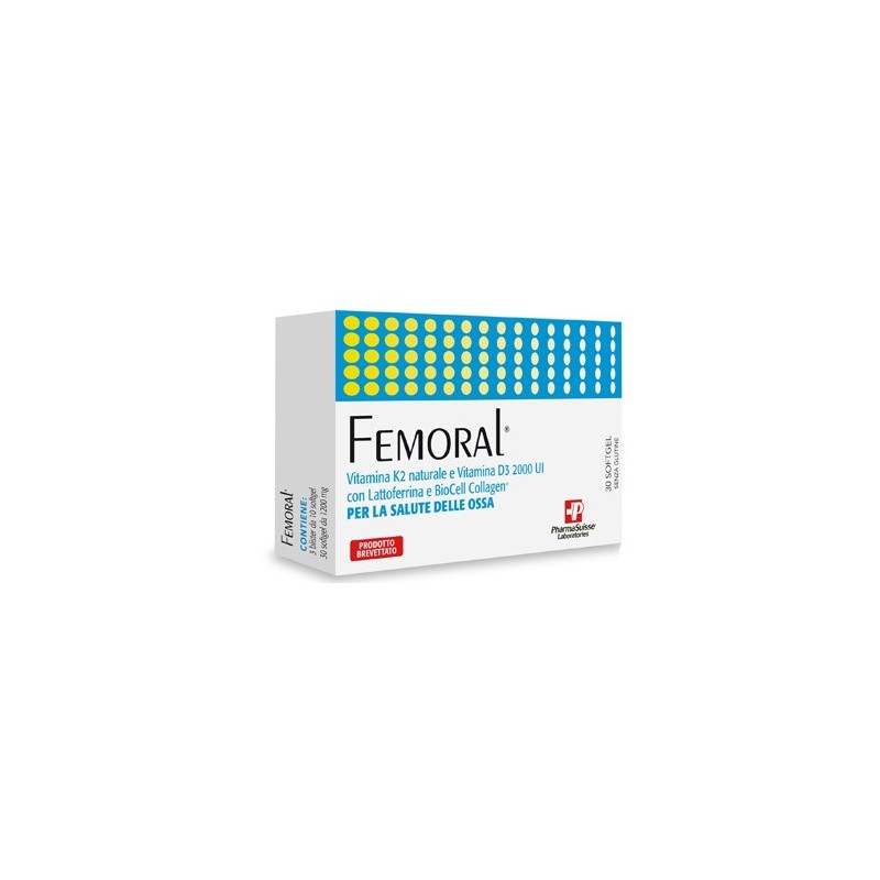 Pharmasuisse Laboratories Femoral 30 Softgels - Integratori per dolori e infiammazioni - 975296043 - Pharmasuisse Laboratorie...