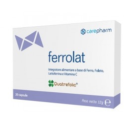Carepharm Ferrolat Integratore Per Il Sistema Immunitario 20 Capsule - Integratori e alimenti - 921395214 - Carepharm - € 18,40