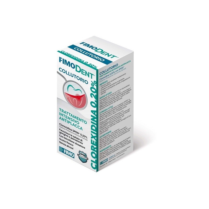Fimodent Collutorio Antiplacca Con Clorexidina SPDD 0,20% 200 Ml - Collutori - 972529046 - Fimo - € 5,12