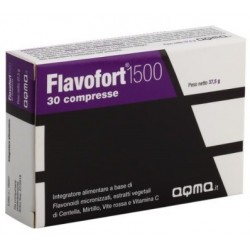 Merqurio Pharma Flavofort 1500 30 Compresse - Circolazione e pressione sanguigna - 935578221 - Merqurio Pharma - € 14,70