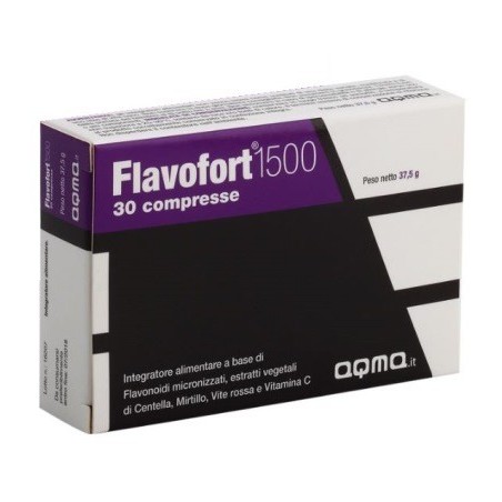 Merqurio Pharma Flavofort 1500 30 Compresse - Circolazione e pressione sanguigna - 935578221 - Merqurio Pharma - € 14,99