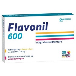 Valderma Flavonil 600 Integratore Per Collagene 30 Compresse - Integratori per concentrazione e memoria - 947050858 - Valderm...