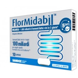 Sandoz Flormidabil Ricarica 10 Capsule - Integratori di fermenti lattici - 974372928 - Sandoz - € 11,60