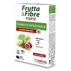 Ortis Frutta & Fibre Forte Per Il Transito Intestinale 24 Compresse - Integratori per regolarità intestinale e stitichezza - ...