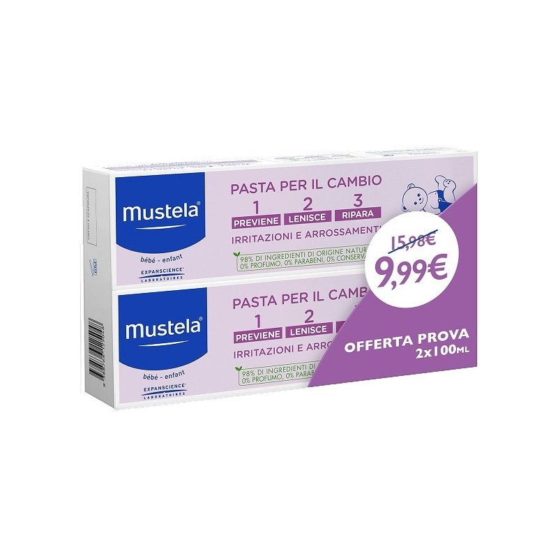 Mustela Bipack Pasta Cambio 2 X 100 Ml - Creme e prodotti protettivi - 975418411 - Mustela - € 9,03