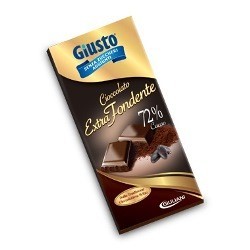 Giuliani Giusto Senza Zucchero Tavoleta Extra Fondente 100 G - Sostitutivi pasto e sazianti - 925934299 - Giusto - € 3,50