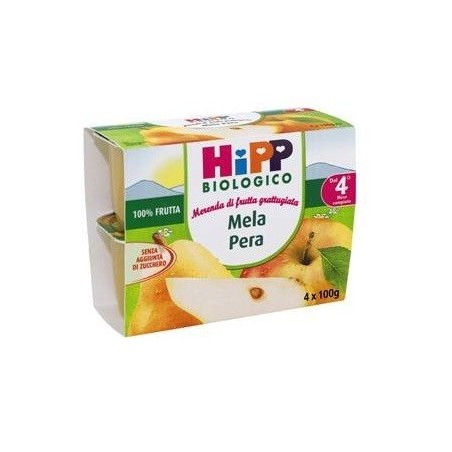 Hipp Italia Hipp Bio Frutta Grattuggiata Mela Pera 4x100 G - Alimentazione e integratori - 905611493 - Hipp - € 3,51
