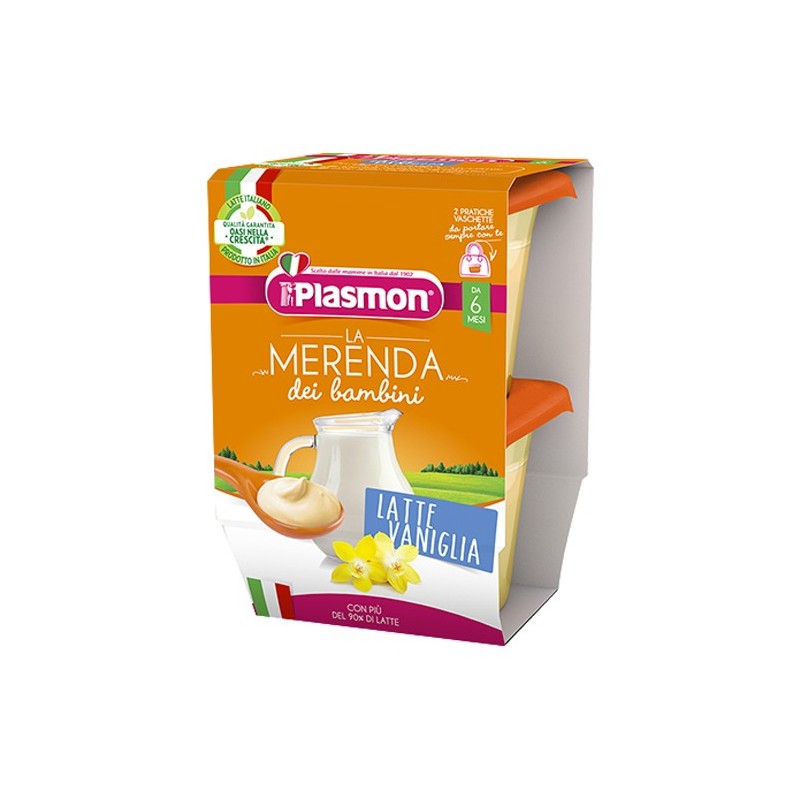 Plasmon La Merenda Dei Bambini Merende Latte Vaniglia Asettico 2 X 120 G - Biscotti e merende per bambini - 942862828 - Plasm...