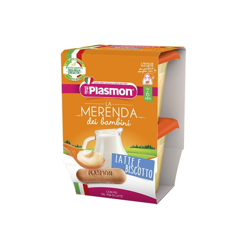 Plasmon La Merenda Dei Bambini Merende Latte Biscotto Asettico 2 X 120 G - Biscotti e merende per bambini - 942862842 - Plasm...