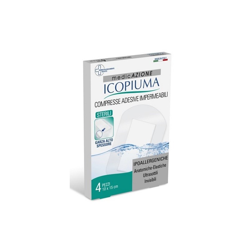 Desa Pharma Garza Compressa Icopiuma Medicata Postoperatoria 10x15 Cm 4 Pezzi - Medicazioni - 932000526 - Icopiuma - € 5,04
