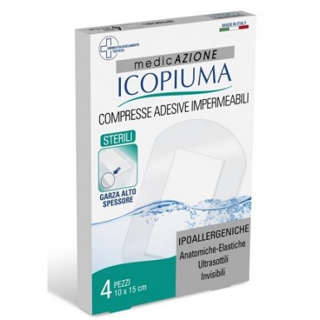 Desa Pharma Garza Compressa Icopiuma Medicata Postoperatoria 10x15 Cm 4 Pezzi - Medicazioni - 932000526 - Icopiuma - € 5,04