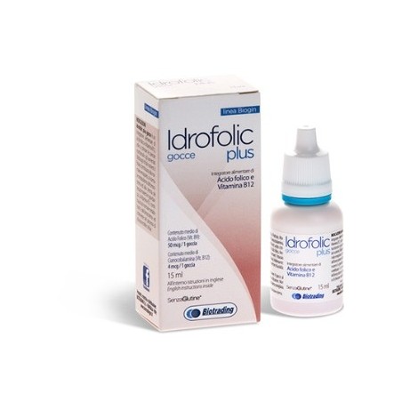 Biotrading Unipersonale Idrofolic Plus Gocce 15 Ml - Vitamine e sali minerali - 935785170 - Biotrading Unipersonale - € 15,54