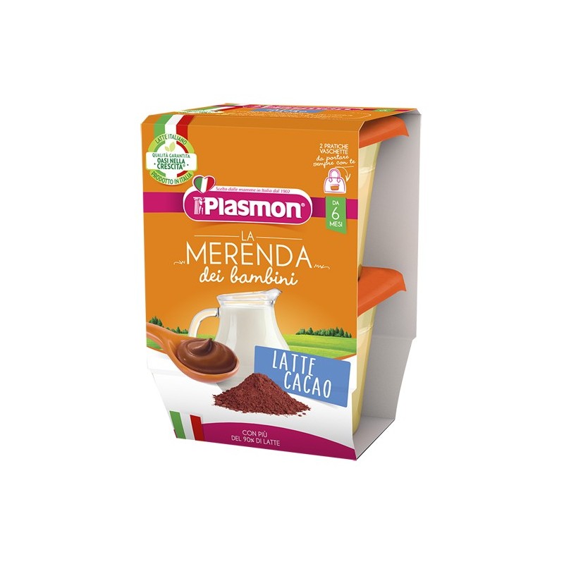 Plasmon La Merenda Dei Bambini Merende Latte Cacao Asettico 2 X 120 G - Biscotti e merende per bambini - 942862881 - Plasmon ...