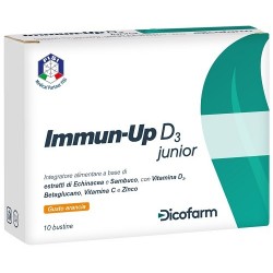 Dicofarm Immun Up D3 Junior 10 Bustine Da 3 G - Integratori per difese immunitarie - 940489432 - Dicofarm - € 12,43