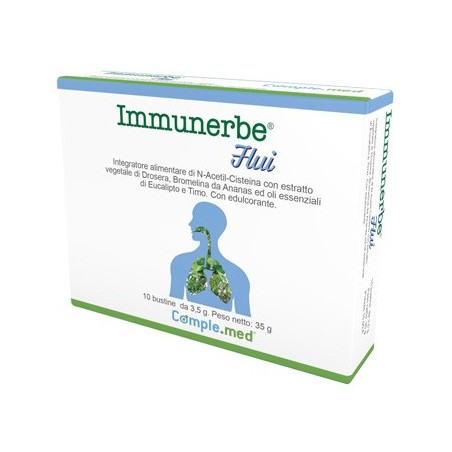 Comple. Med Immunerbe Flui 10 Bustine - Integratori per difese immunitarie - 910606553 - Comple. Med - € 14,58