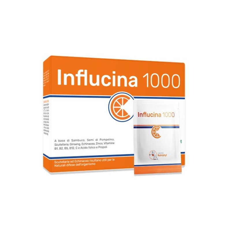 Laboratori Nutriphyt Influcina 1000 14 Bustine - Integratori per difese immunitarie - 971271616 - Laboratori Nutriphyt - € 13,91