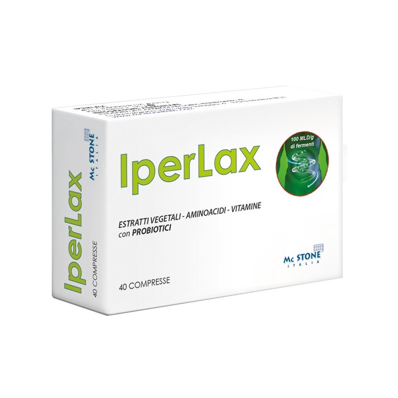 Mc Stone Iperlax Integratore Per Transito Intestinale 40 Compresse Mc Stone Italia - 1