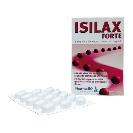 Pharmalife Research Isilax Forte 45 Compresse - Integratori per regolarità intestinale e stitichezza - 938621911 - Pharmalife...