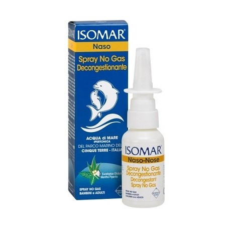 Isomar Acqua Marina Ipertonica Spray Nasale Decongestionante 30 Ml - Soluzioni Ipertoniche - 924177633 - Isomar - € 6,65