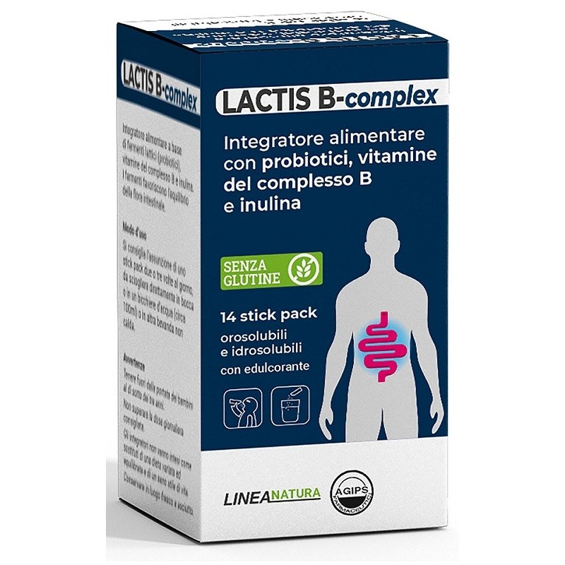 Agips Farmaceutici Lactis B Complex 14 Stick Pack - Integratori di fermenti lattici - 976840948 - Agips Farmaceutici - € 9,52