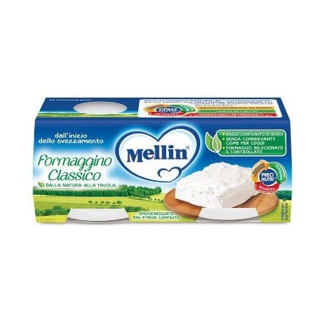 Mellin Baby Formaggino Classico 2 X 80 G - Alimenti senza glutine - 927288605 - Mellin - € 3,89