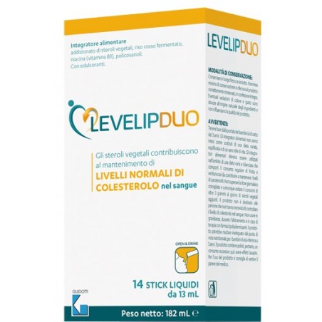 Laboratori Guidotti Levelipduo 14 Stick Liquidi - Integratori per il cuore e colesterolo - 978869372 - Laboratori Guidotti - ...
